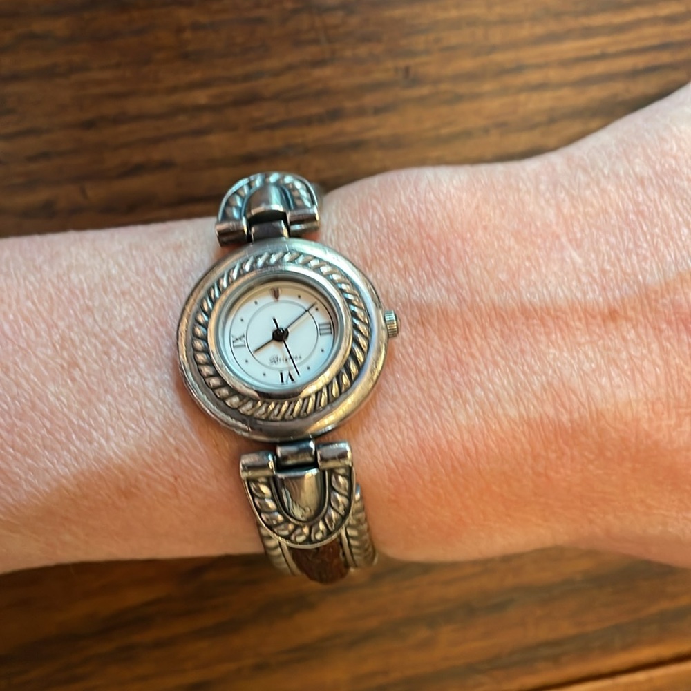 Brighton brown and silver watch